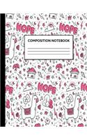 Composition Notebook: Wide Ruled Paper Notebook Journal - Cute White Wide Blank Lined Workbook for Teens Kids Students Girls for Home School College ... Notes - Nifty Lla