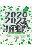 2020-2021 Monthly Planner: Blue Sky 8x10inch 2 Years Monthly Planner Calendar Schedule Organizer From January 1,2020 to December 31,2021 (24 Months Calendar Planner) With Holi