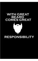 With Great Beard Comes Great Responsibility: Hangman Puzzles - Mini Game - Clever Kids - 110 Lined Pages - 6 X 9 In - 15.24 X 22.86 Cm - Single Player - Funny Great Gift