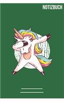 Notizbuch quadratisch Dab Einhorn