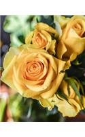 Yellow Roses Dot Grid Bullet Journal