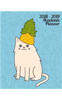 2018-2019 Academic Planner: Pineapple Cat