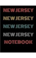 New Jersey Notebook: Blank Line Notebook (8.5 X 11 - 110 Blank Pages)