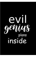 2019 Weekly Planner Funny Saying Evil Genius Plans Inside 134 Pages: (2019 Planners Calendars Organizers Datebooks Appointment Books Agendas)