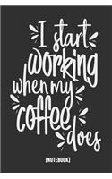 I Start Working When My Coffee Does [notebook]