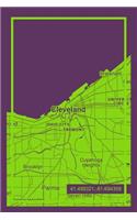 Notebook: Cleveland Ohio Design Notpad Journal for Men Women & Kids