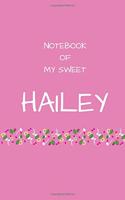 Notebook of my sweet Hailey