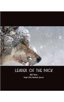 Leader of the Pack Wolf Theme Graph (4x4) Notebook Journal
