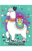 Llama Coloring Book