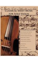 Classical Sheet Music for Solo Violin