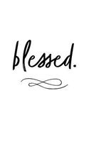 Blessed: Inspirational Notebook / Journal (White)
