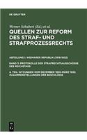 Sitzungen Vom Dezember 1930-MÃ¤rz 1932. Zusammenstellungen Der BeschlÃ¼sse