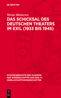 Schicksal des deutschen Theaters im Exil (1933 bis 1945)