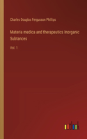 Materia medica and therapeutics Inorganic Subtances