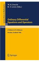 Ordinary Differential Equations and Operators