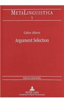 Argument Selection