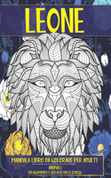 Mandala Libro da colorare per adulti - Rilassamento e sollievo dallo stress - Animali - Leone