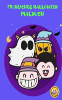Fröhliches Halloween - Malbuch für Kinder von 4 bis 8 Jahren