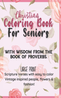 Christian Large Print Coloring Book for Seniors