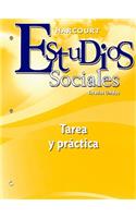 Harcourt Estudios Sociales: Student Homework & Practice Book Grade 5 United States