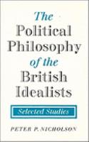 Political Philosophy of the British Idealists