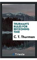 Thurman's Rules for Reckoning Time