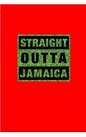 Straight Outta Jamaica: Dot Grid Journal - Straight Outta Jamaica Black Dope Hobby Stoner Gift - Red Dotted Diary, Planner, Gratitude, Writing, Travel, Goal, Bullet Noteboo