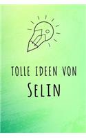 Tolle Ideen von Selin: Unliniertes Notizbuch mit Rahmen für deinen Vornamen