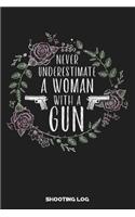 Never Underestimate a Woman with a Gun Shooting Log