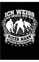 Wie Ein Alter Mann?: Notizbuch / Notizheft Für Eishockey Eishockeyspieler Eishockey-Fan Groß-Vater Papa Opa A5 (6x9in) Dotted Punktraster