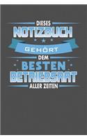Dieses Notizbuch Gehört Dem Besten Betriebsrat Aller Zeiten
