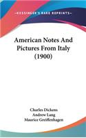 American Notes And Pictures From Italy (1900)