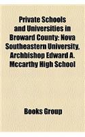 Private Schools and Universities in Broward County