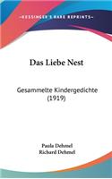 Das Liebe Nest: Gesammelte Kindergedichte (1919)