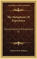 The Metaphysic of Experience