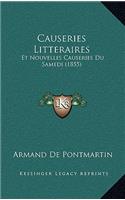 Causeries Litteraires