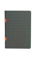 Grey on Orange / Grey on Orange Paper-Oh Cahier Circulo B7 Lined