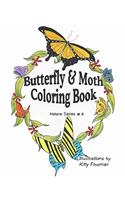 Butterflies and Moths Coloring Book: Nature Series