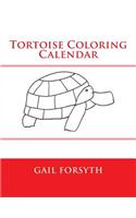 Tortoise Coloring Calendar: (English)