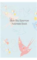 Blue Sky Sparrow Address Book