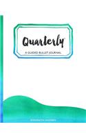 Quarterly Guided Bullet Journal Watercolor Wave Caribbean