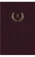 Monogram "8" Journal: 365 page Journal Diary Notebook