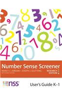 Number Sense Screener (NSS) User's Guide, K-1