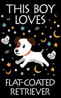 This Boy Loves Flat-Coated Retriever Notebook