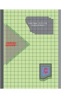 Graph Paper Notebook 8.5 x 11 IN, 21.59 x 27.94 cm: 1/2 inch thin = 0.5" squares perfect binding, non-perforated, Double-sided Composition Graph Paper, Coordinate Paper, Grid Paper, or Squared Paper N(2 Graph Paper Notebook 8.5 X 11 in)