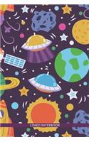Lined Notebook: Space - Purple(2 Lna1s)