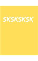 sksksksk: VSCO sksksksksk journal notebook 120 college ruled lined pages