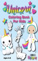 Unicorn Coloring Book For Kids Ages 4-8