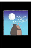 I love you: 6x9 VALENTINE - blank with numbers paper - notebook - notes