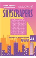 Sudoku Skyscrapers - 200 Easy to Normal Puzzles 8x8 (Volume 14)